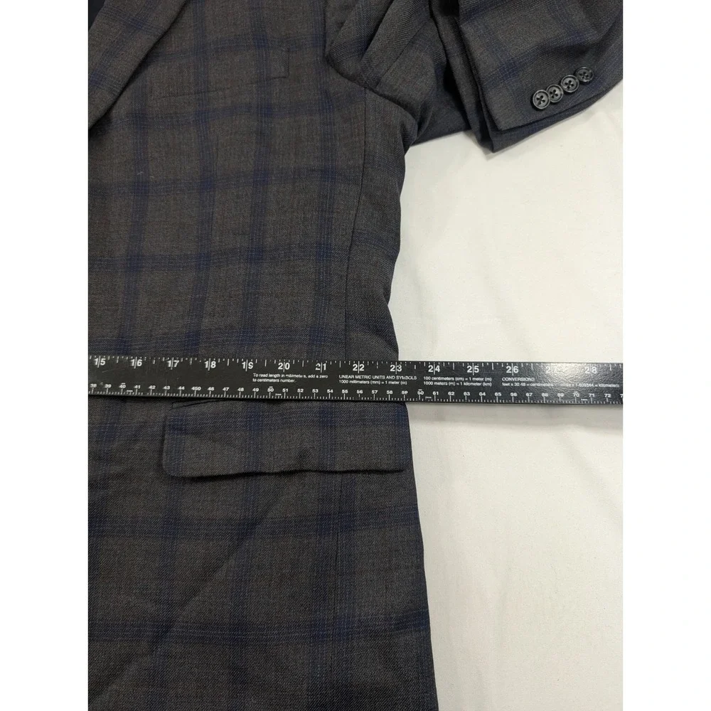 Jos. A. Bank Reserve Blazer Wool Glenn Check Plaid Sport Suit Jacket 48R 50